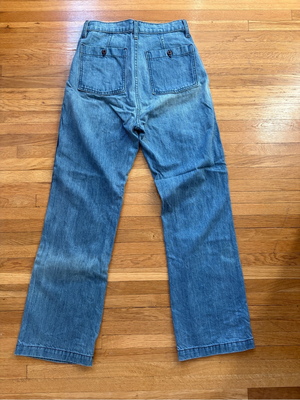 DOEN Womens Straight Leg Jeans - Light Denim